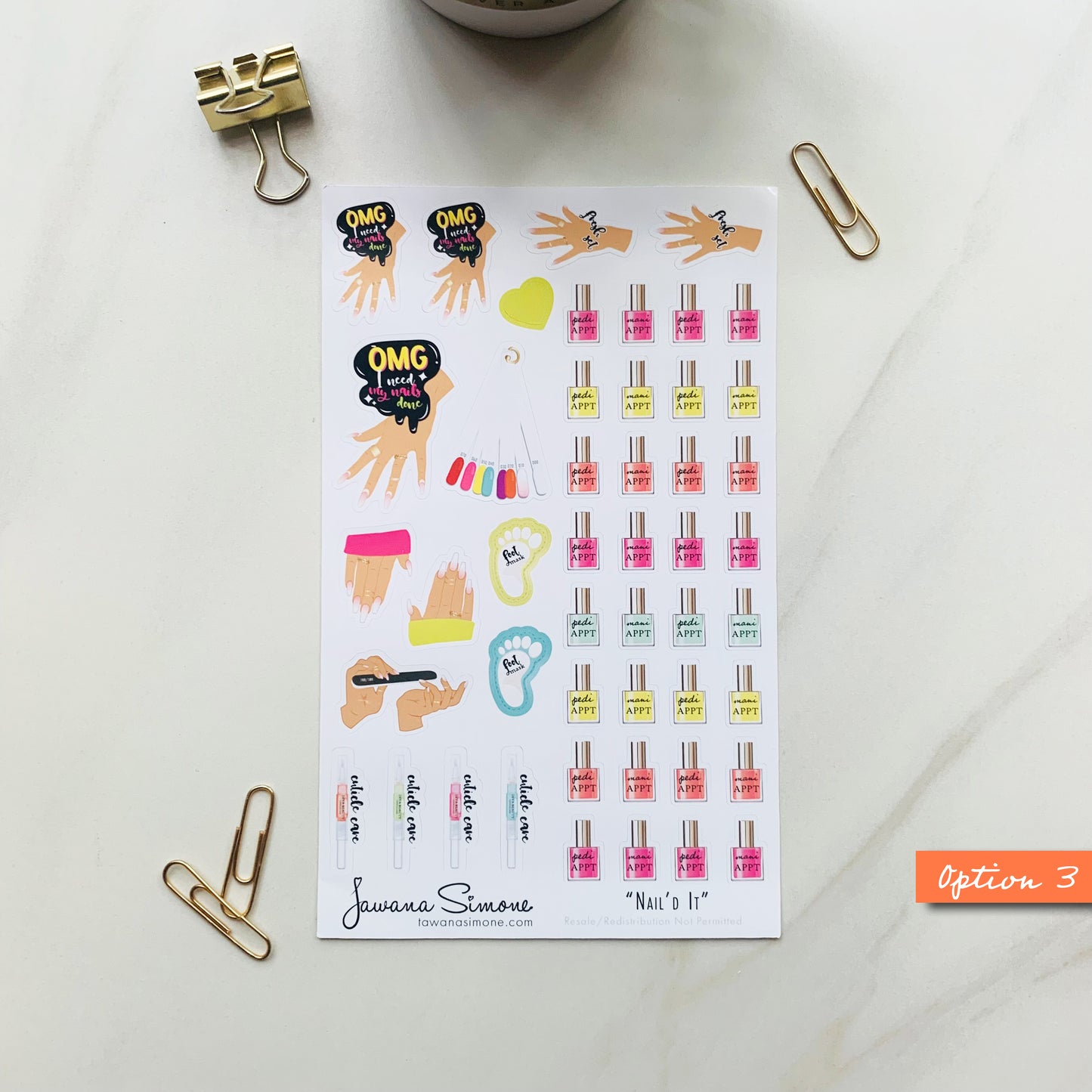 Nail'd It Planner Stickers