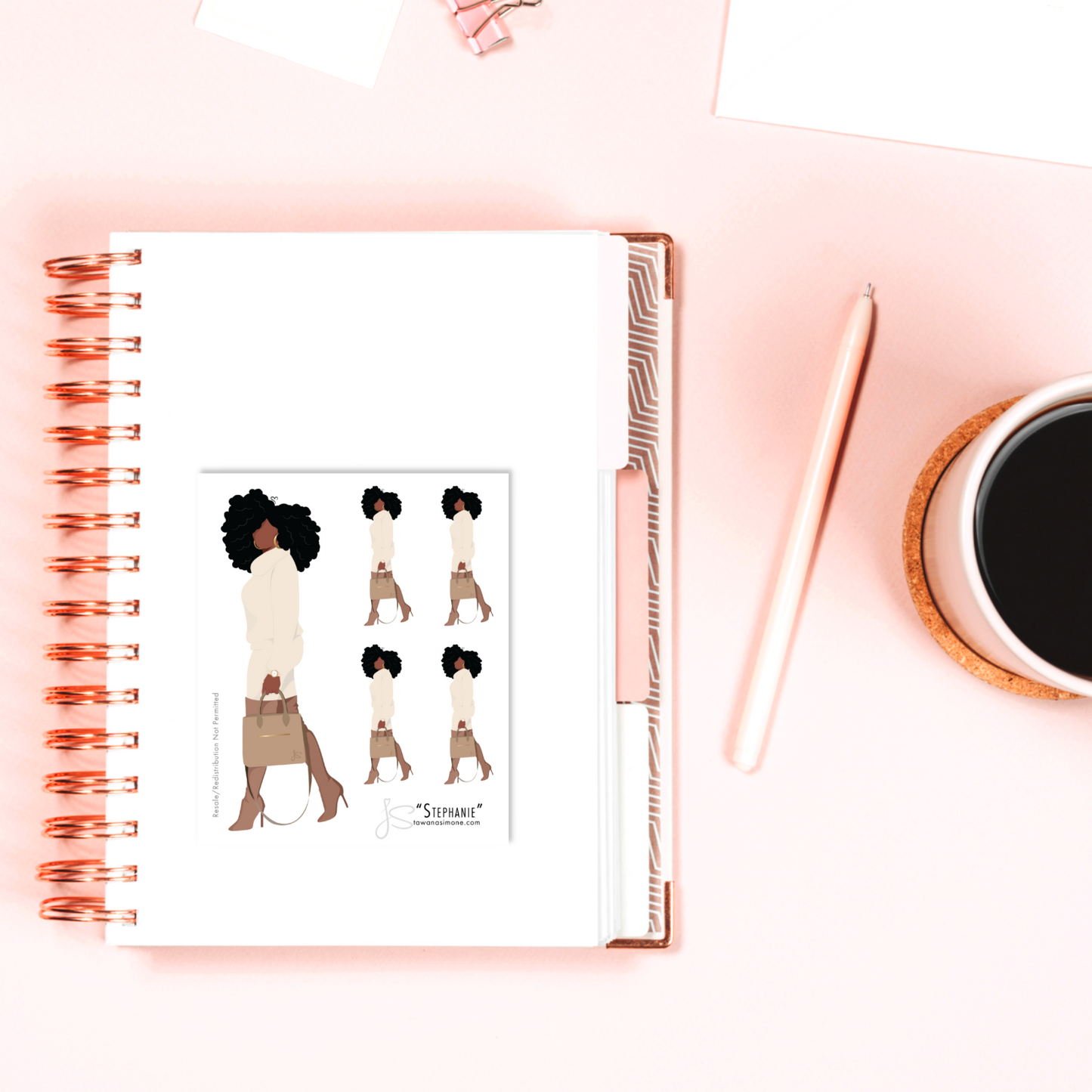 Stephanie - Diva Doll ONLY Stickers