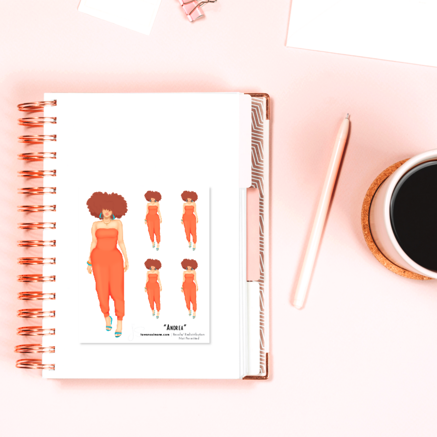 Andrea - Diva Doll ONLY Stickers
