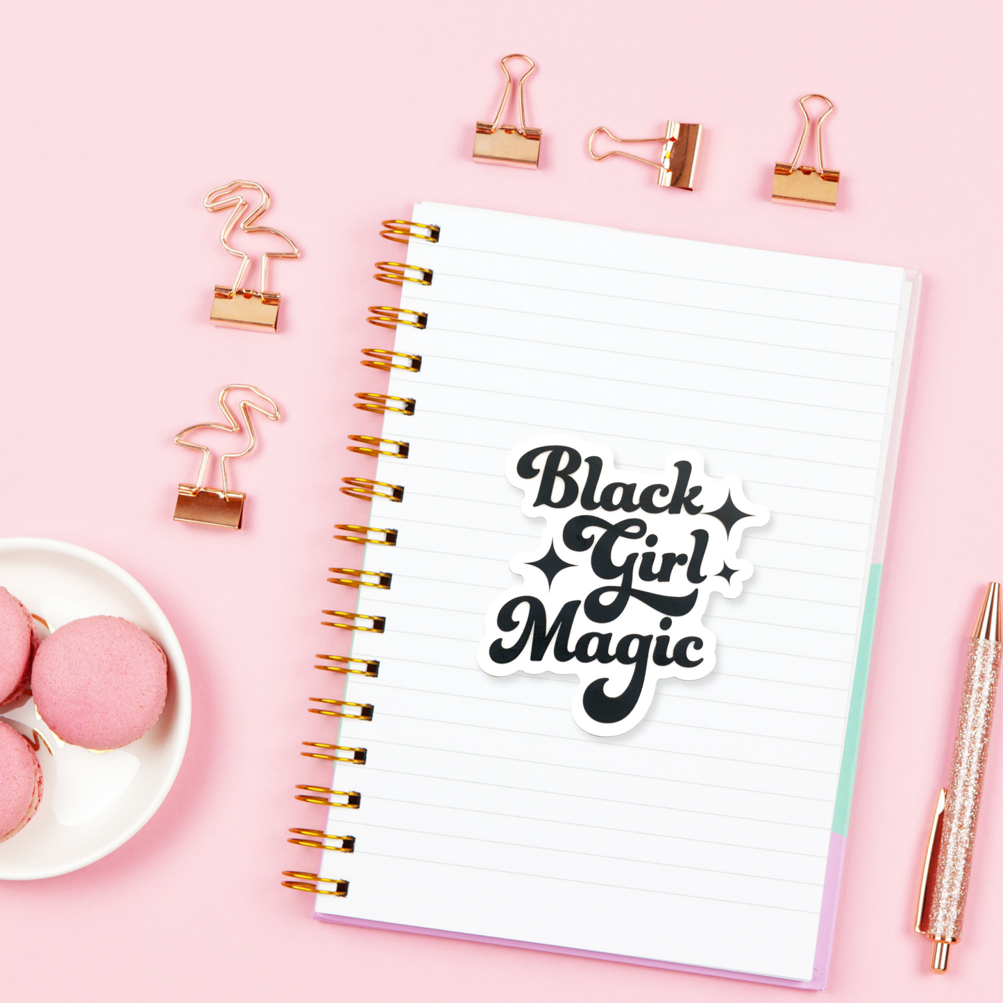 Black Girl Magic - Clear Die Cut Sticker