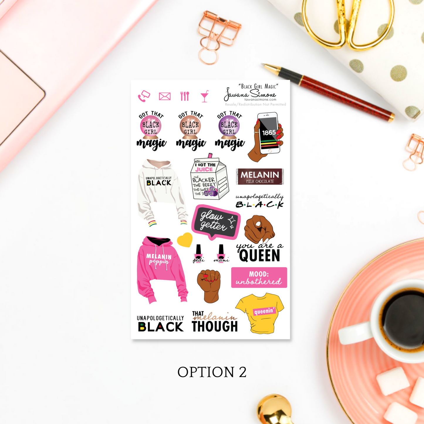 Black Girl Magic Planner Stickers