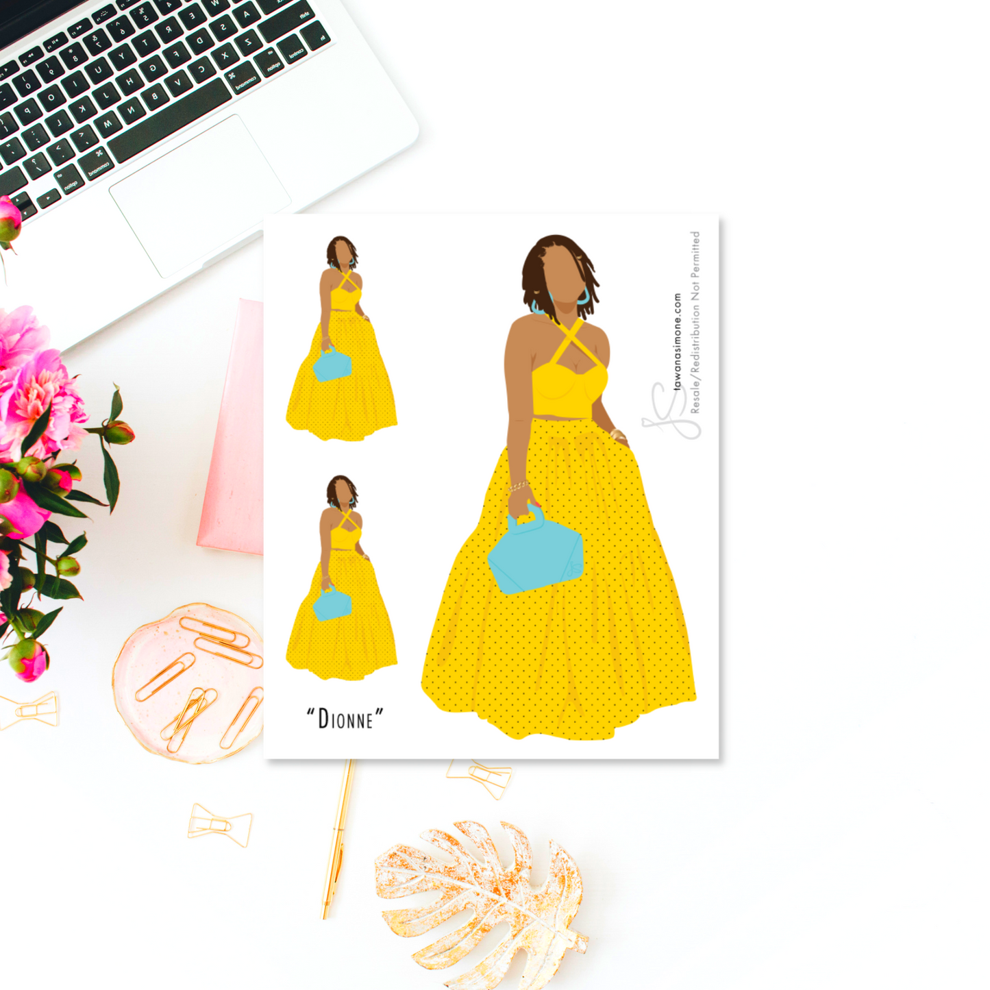 Dionne - Diva Doll ONLY Stickers