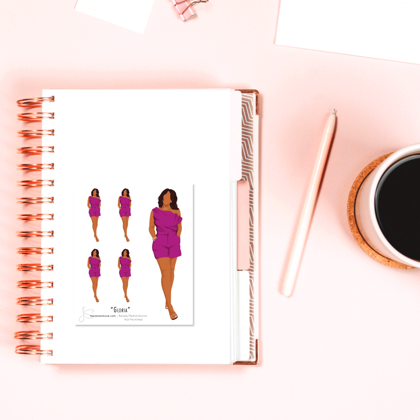 Gloria - Diva Doll ONLY Stickers