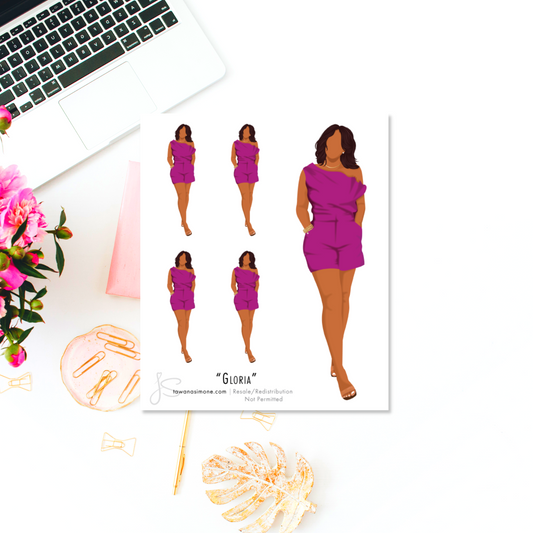 Gloria - Diva Doll ONLY Stickers