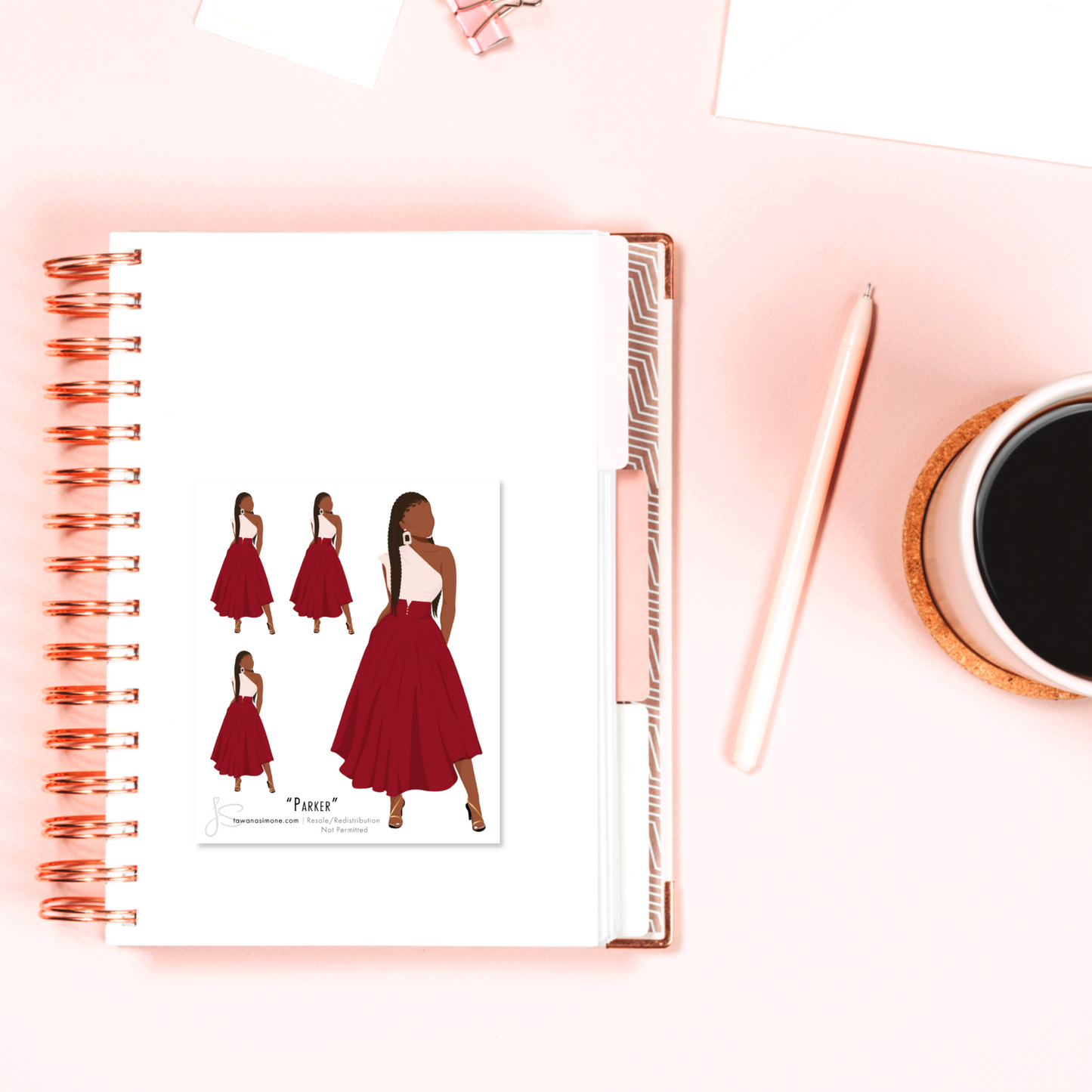 Parker - Diva Doll ONLY Stickers