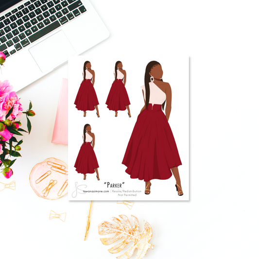Parker - Diva Doll ONLY Stickers