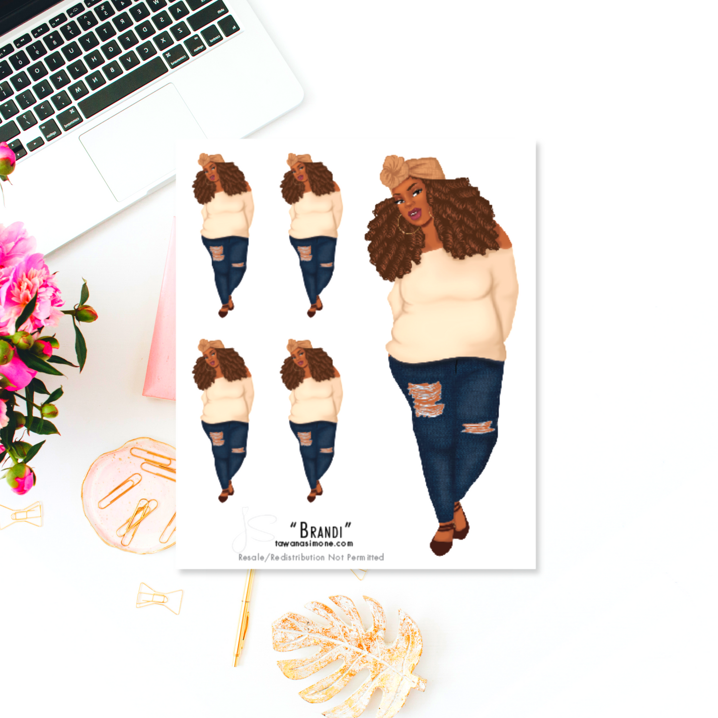 Brandi - Diva Doll ONLY Stickers
