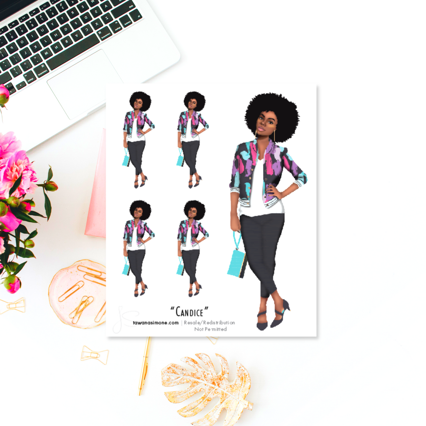 Candice - Diva Doll ONLY Stickers