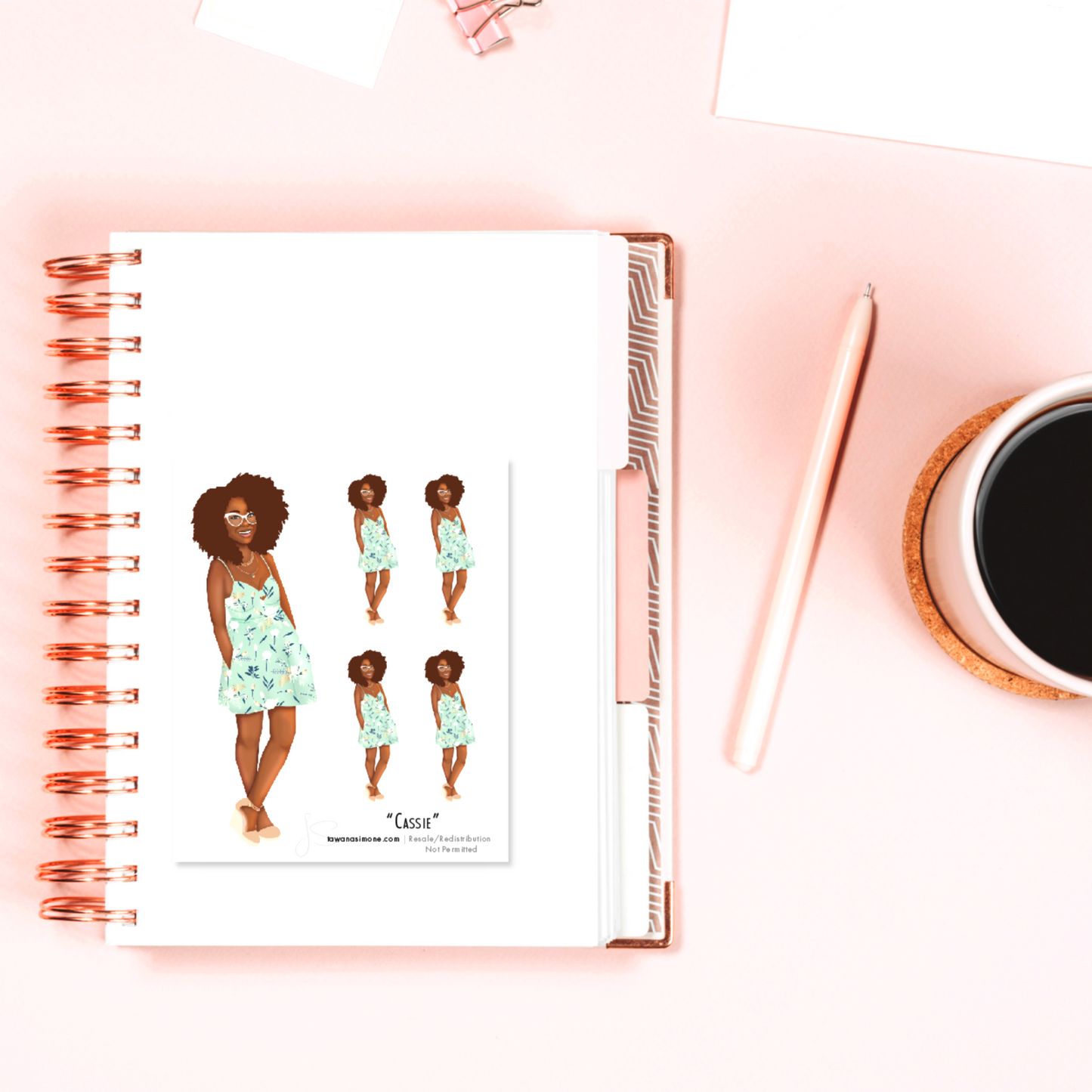 Cassie - Diva Doll ONLY Stickers