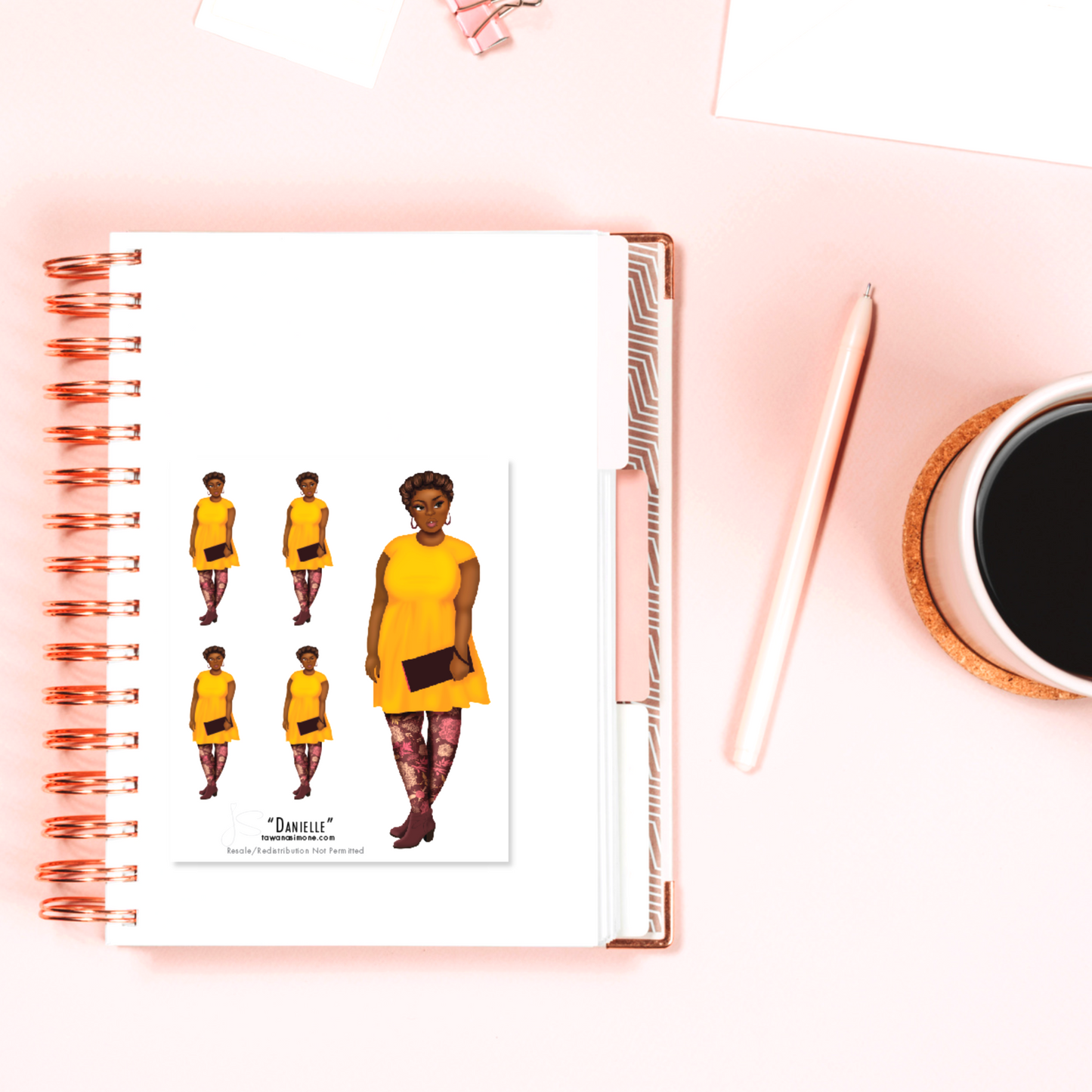 Danielle - Diva Doll ONLY Stickers