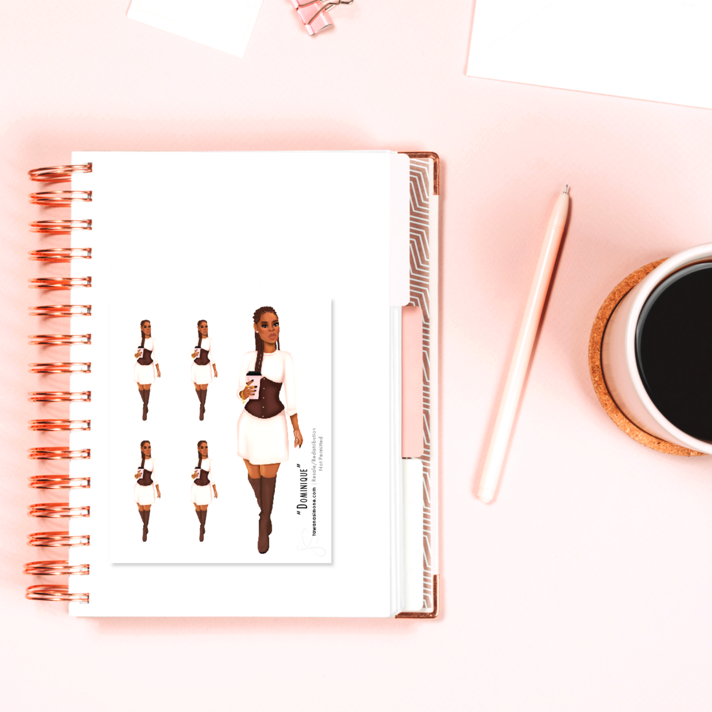 Dominique - Diva Doll ONLY Stickers