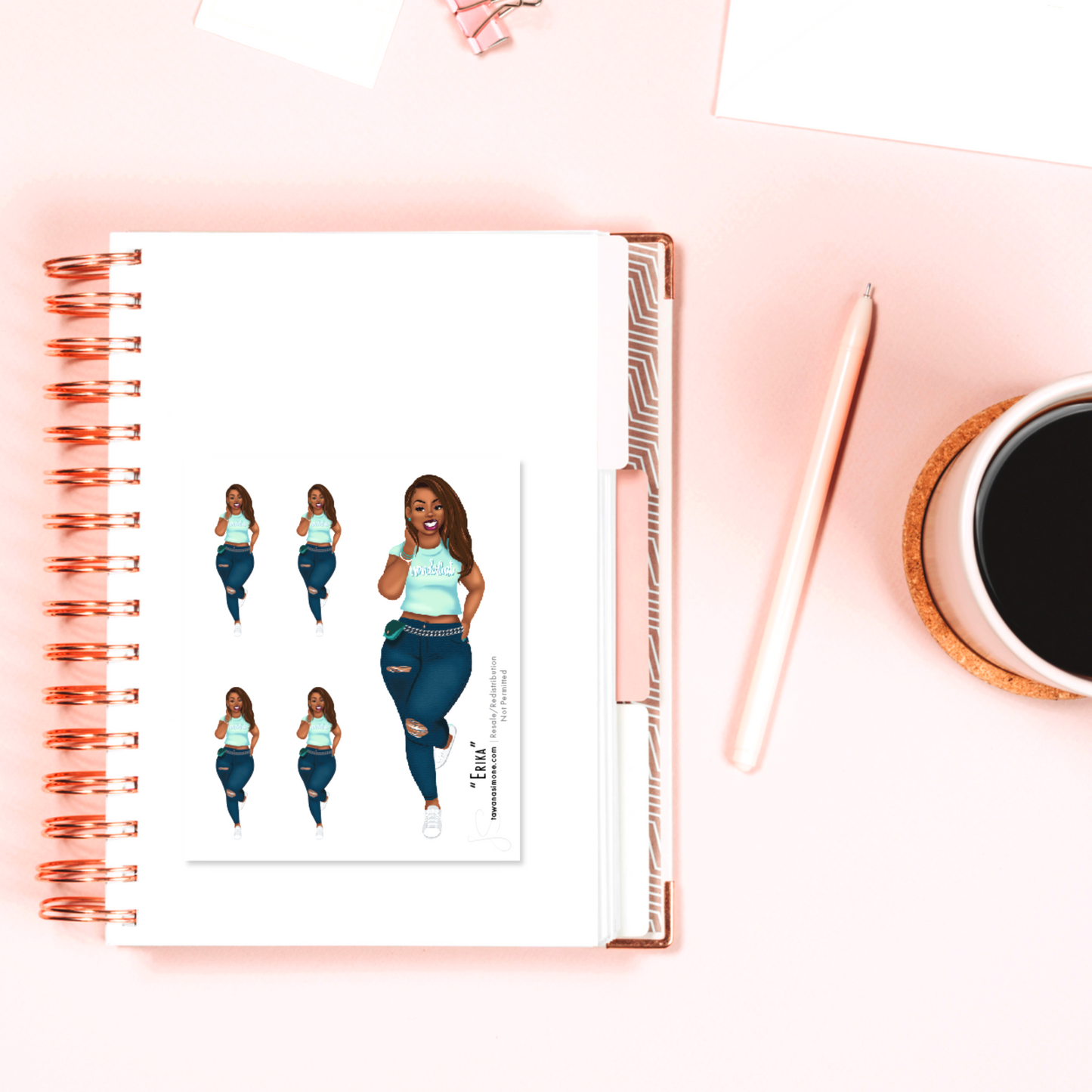 Erika - Diva Doll ONLY Stickers