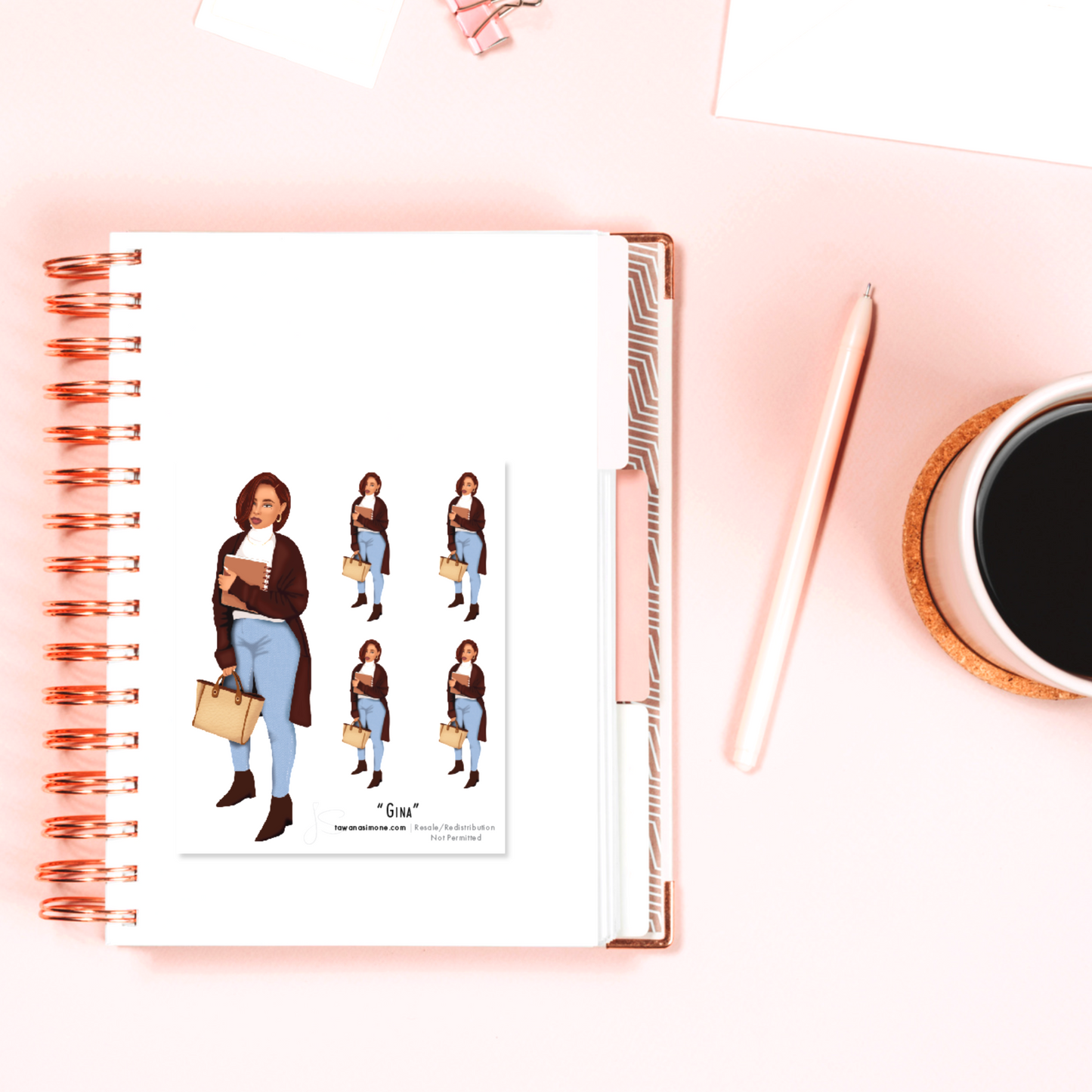 Gina - Diva Doll ONLY Stickers