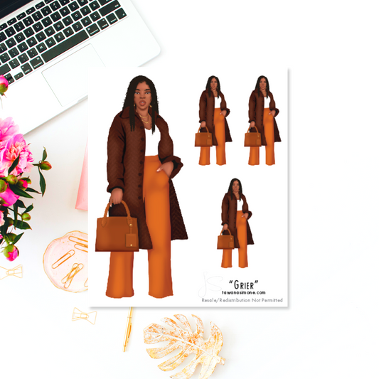 Grier - Diva Doll ONLY Stickers