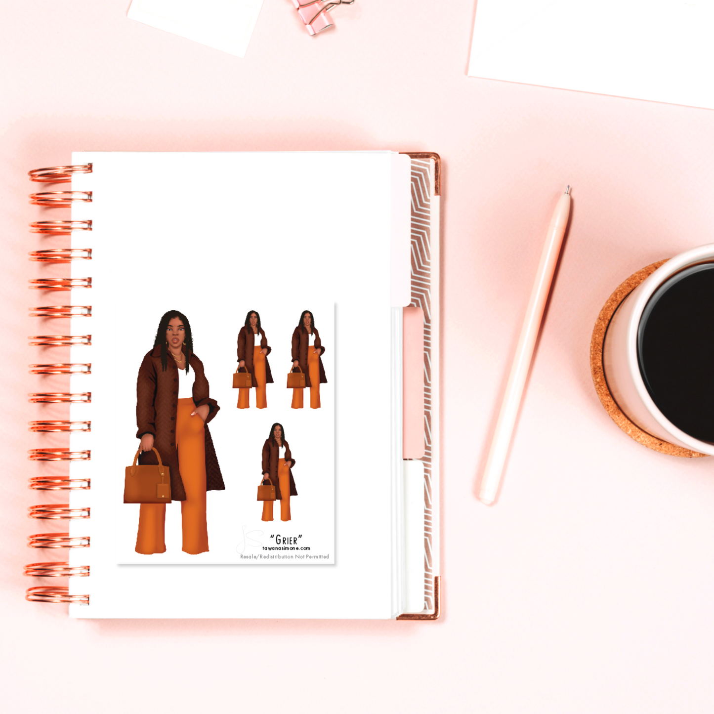 Grier - Diva Doll ONLY Stickers