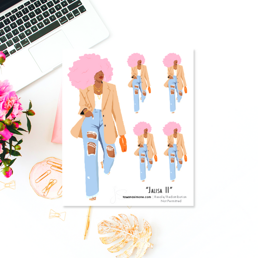 Jalisa II - Diva Doll ONLY Stickers
