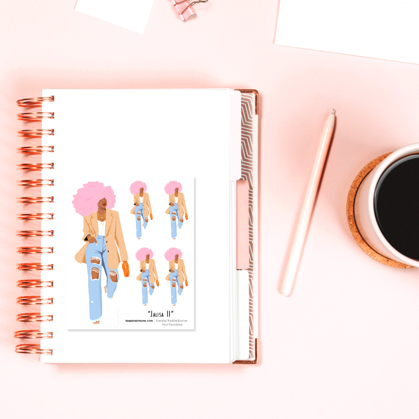 Jalisa II - Diva Doll ONLY Stickers