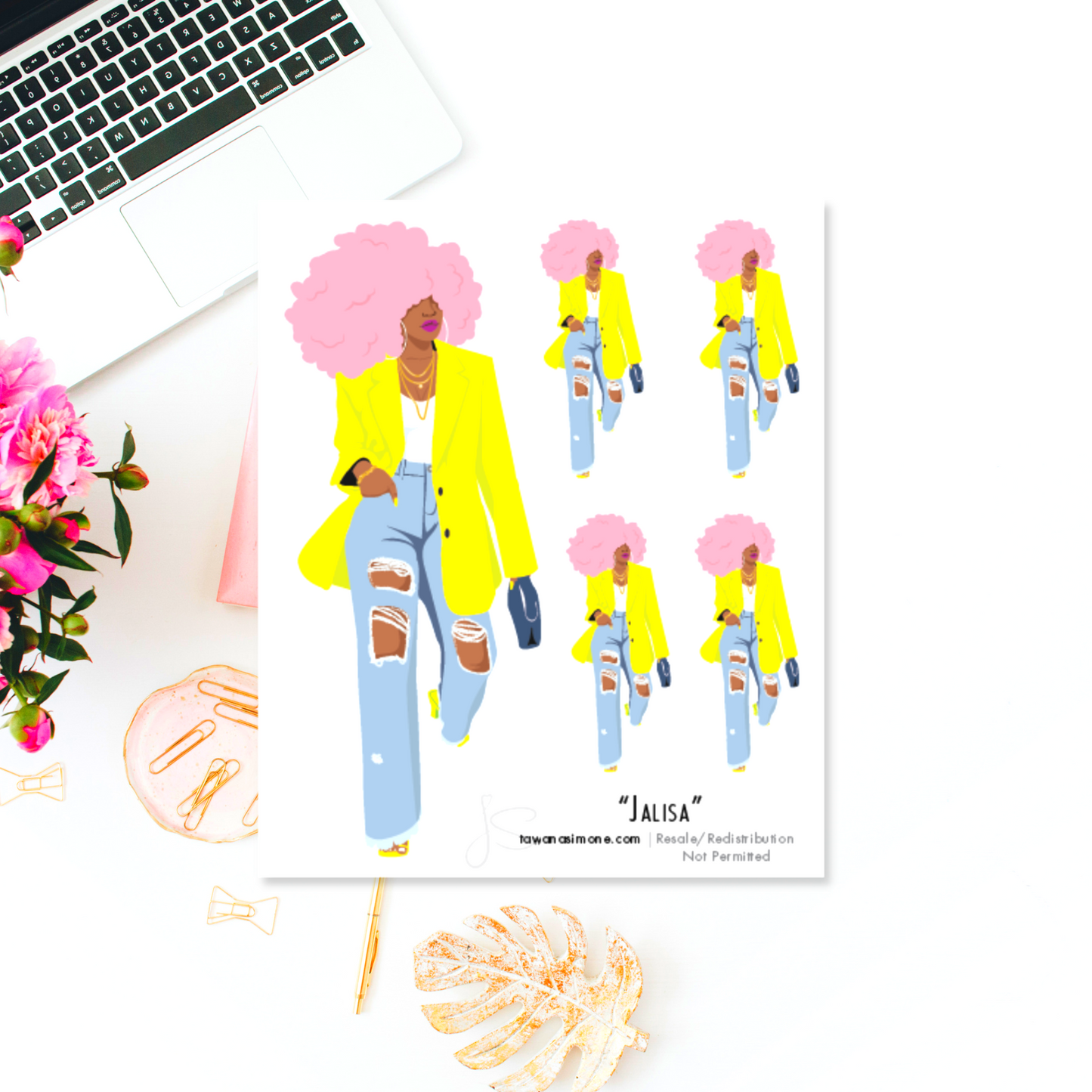 Jalisa - Diva Doll ONLY Stickers