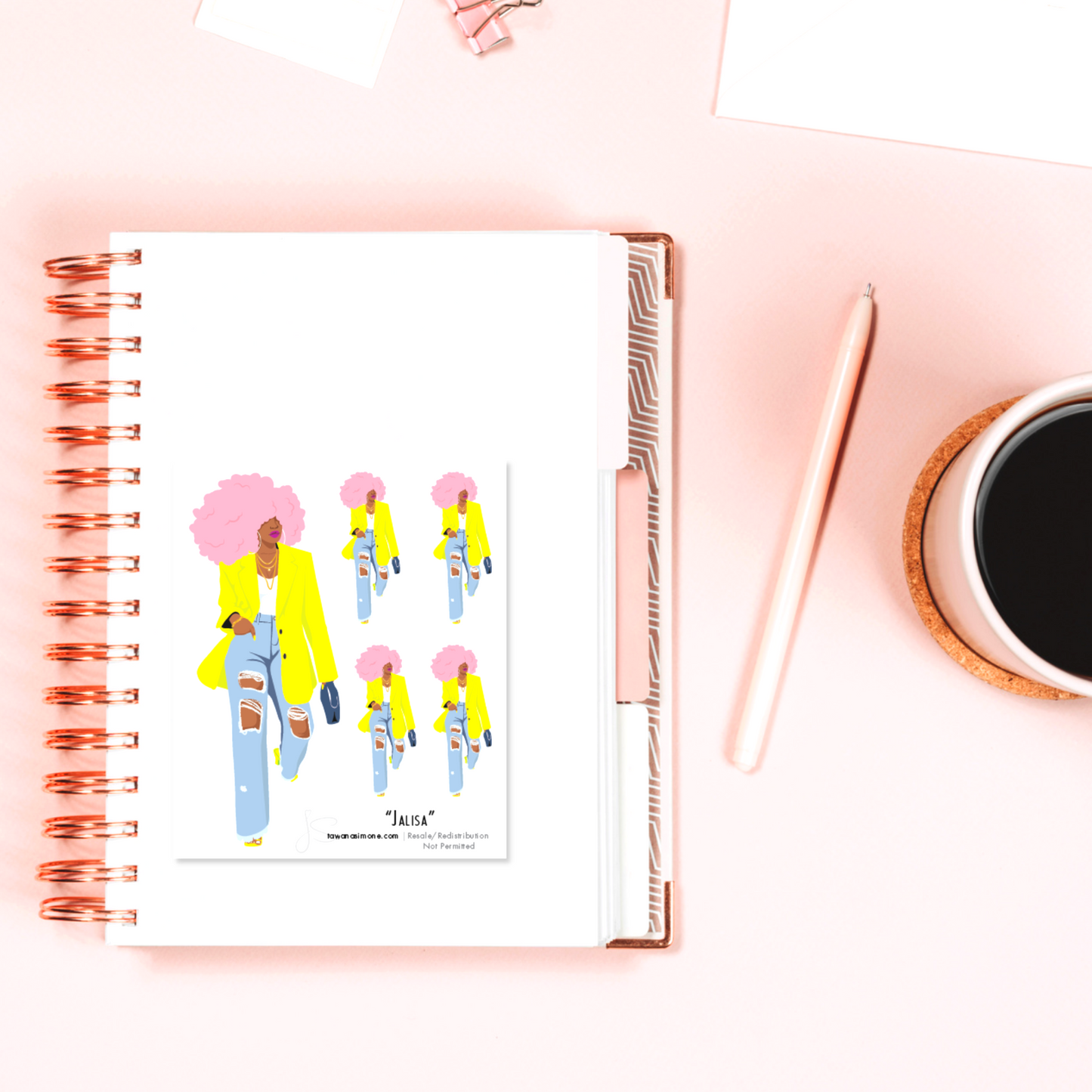 Jalisa - Diva Doll ONLY Stickers