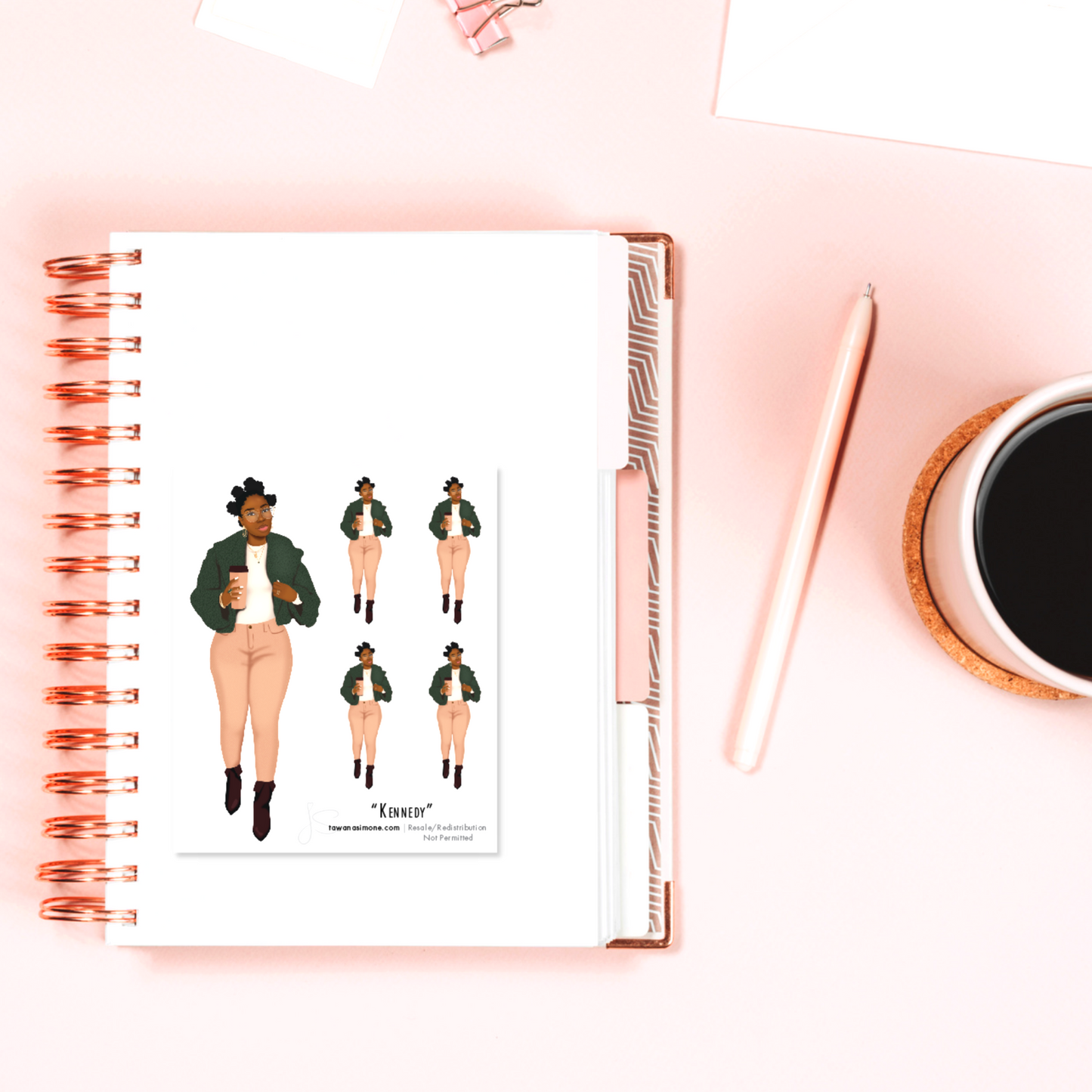 Kennedy - Diva Doll ONLY Stickers