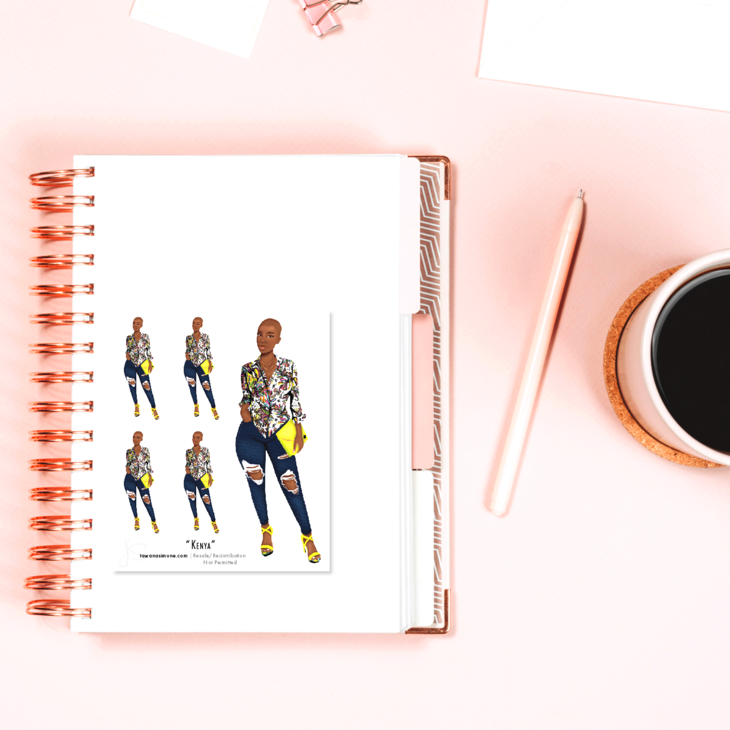 Kenya - Diva Doll ONLY Stickers
