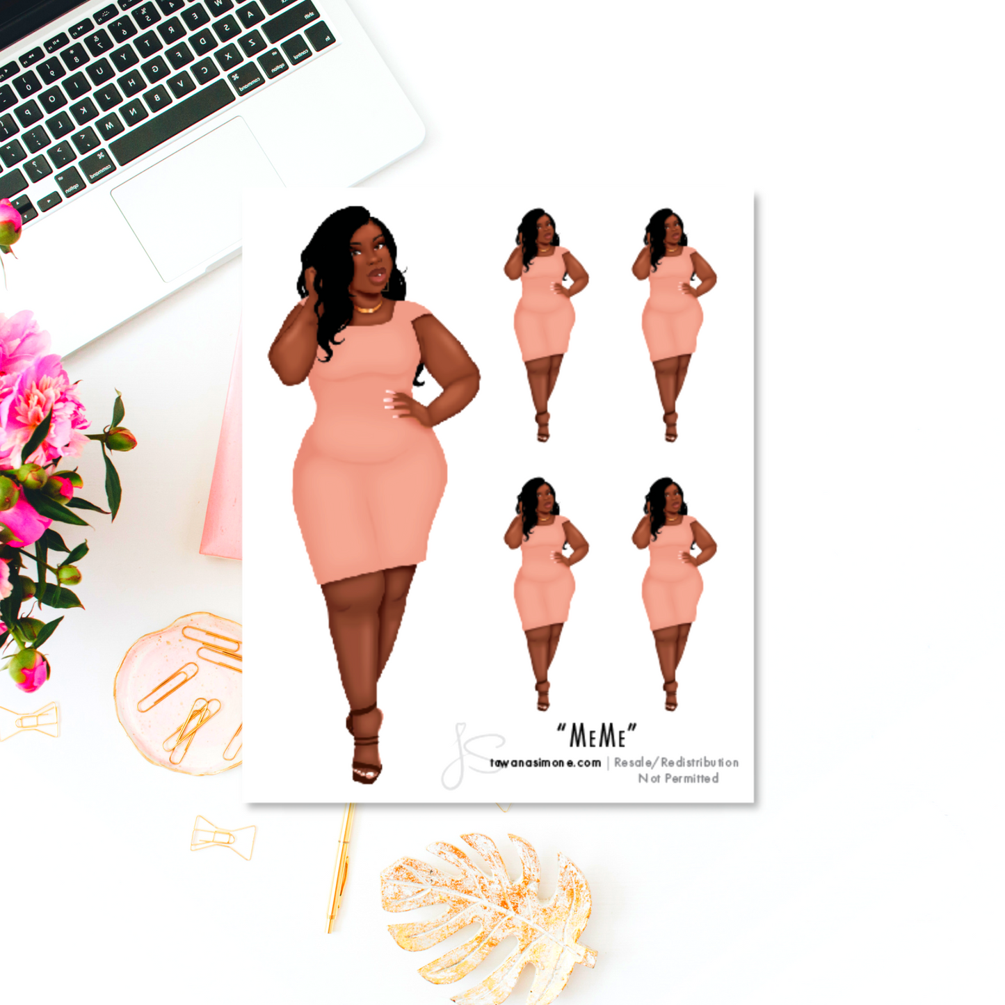MeMe - Diva Doll ONLY Stickers