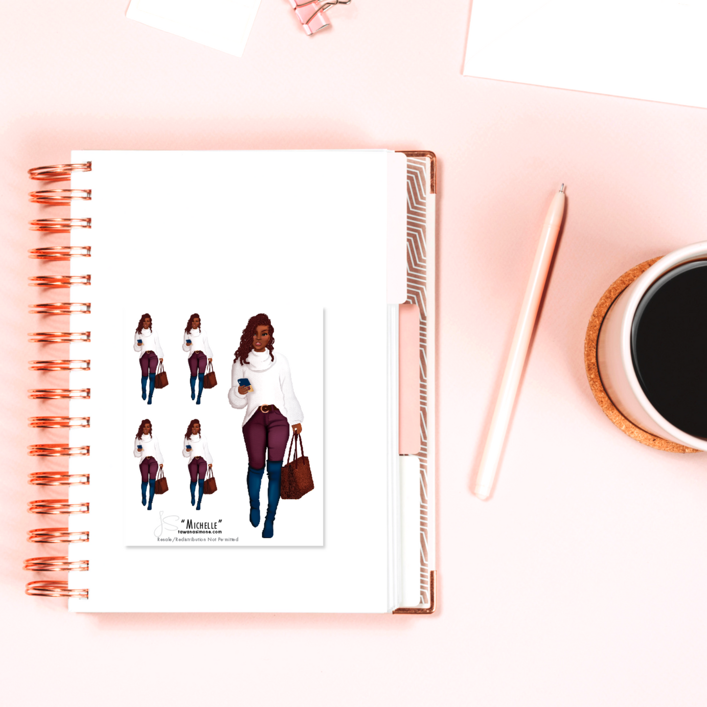 Michelle - Diva Doll ONLY Stickers