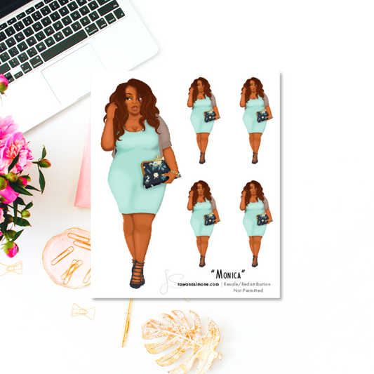 Monica - Diva Doll ONLY Stickers