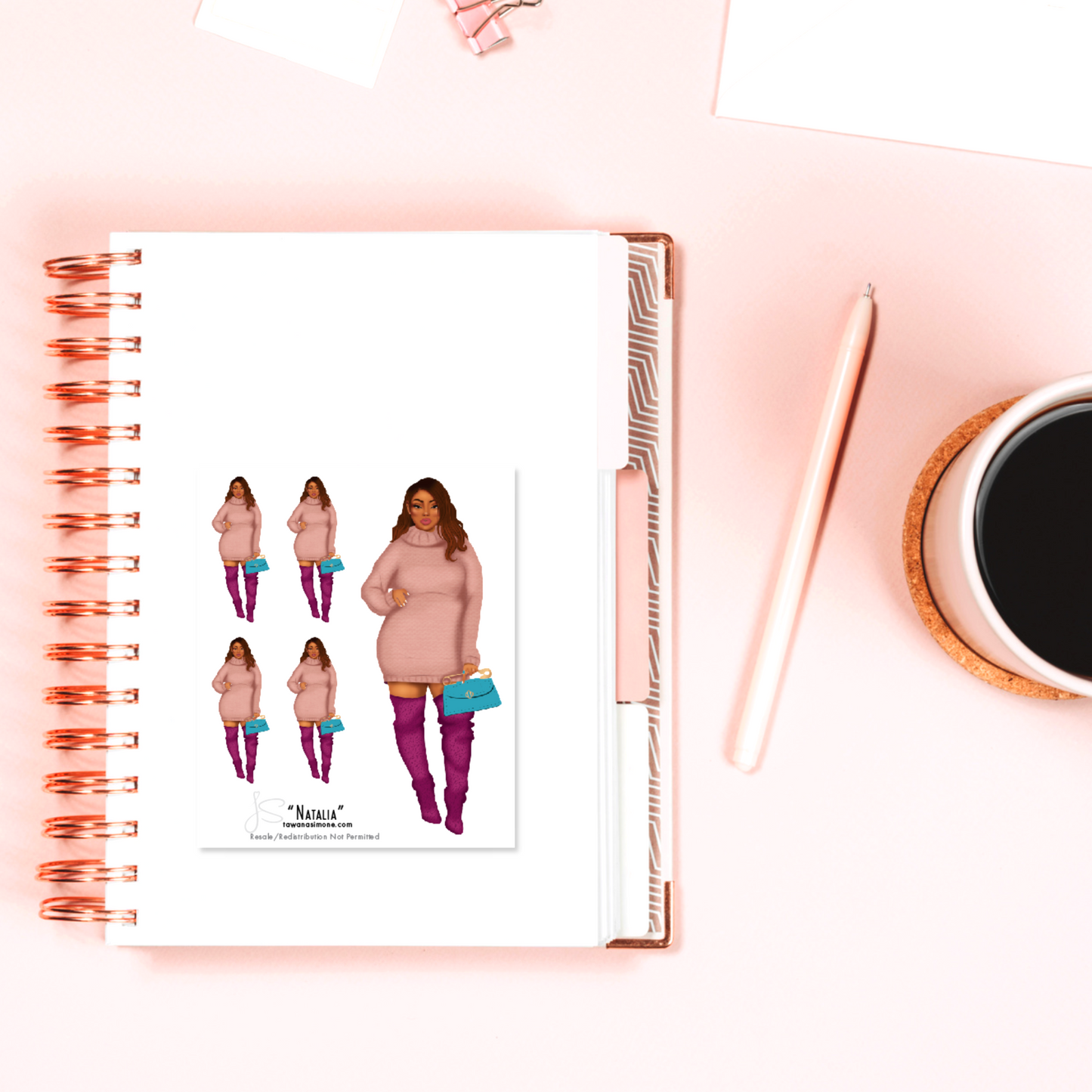 Natalia - Diva Doll ONLY Stickers