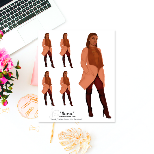 Natasha - Diva Doll ONLY Stickers