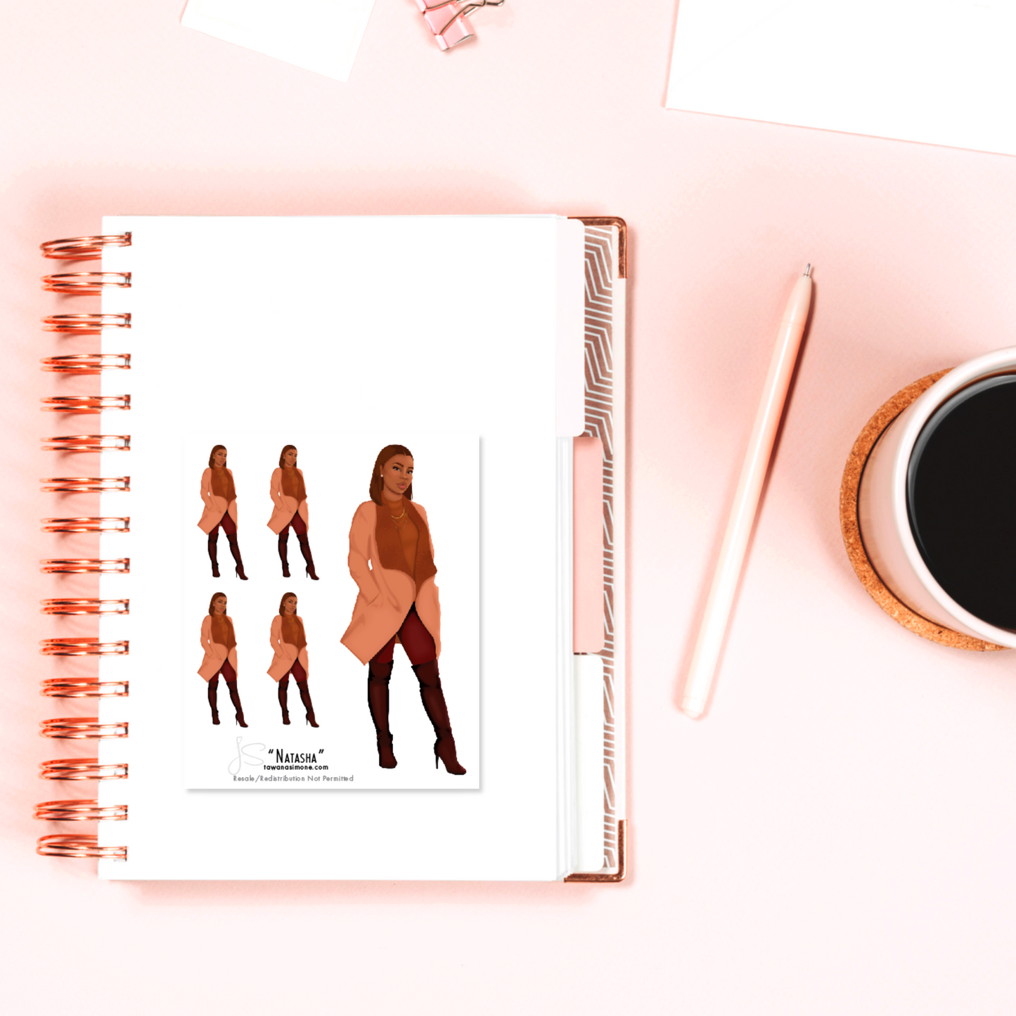 Natasha - Diva Doll ONLY Stickers