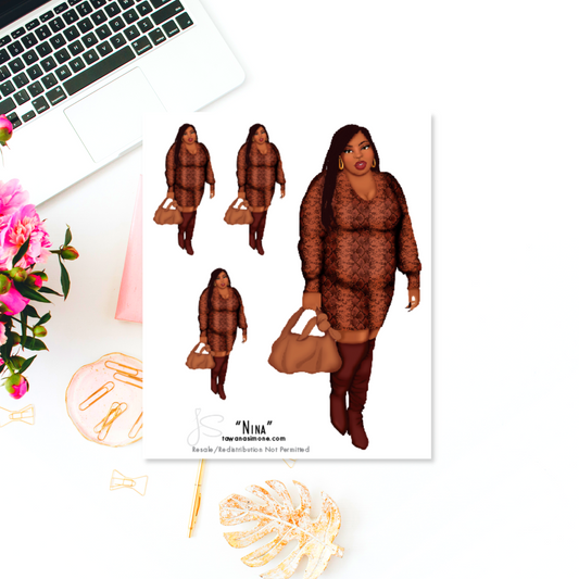 Nina - Diva Doll ONLY Stickers