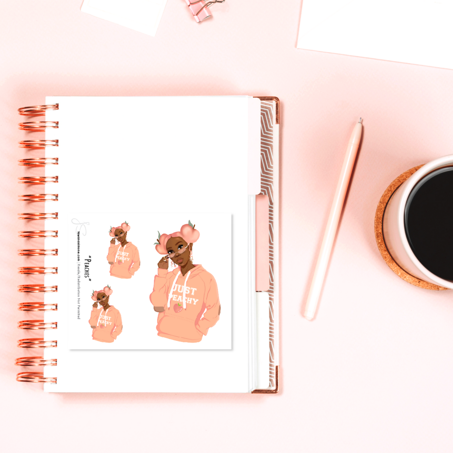 Peaches - Diva Doll ONLY Stickers