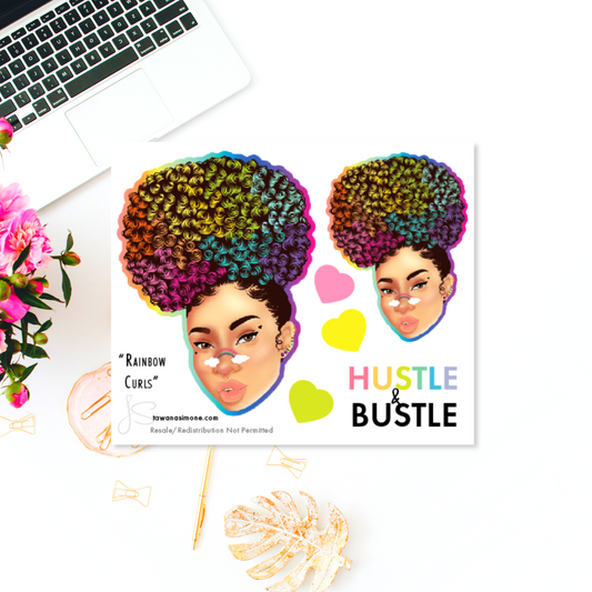 Rainbow Curls - Diva Doll ONLY Stickers