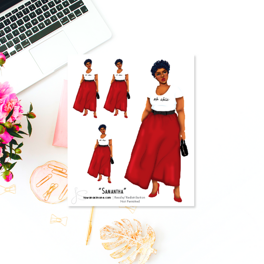 Samantha - Diva Doll ONLY Stickers