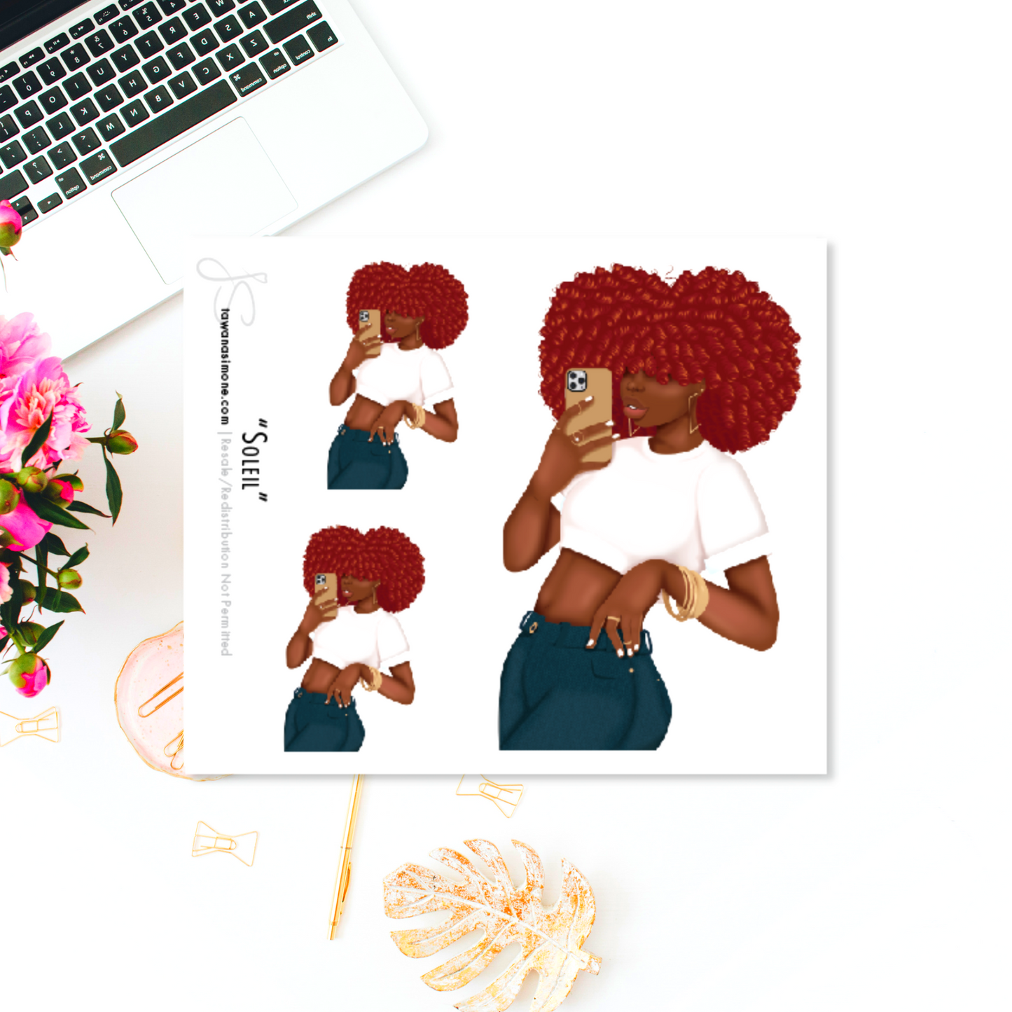 Soleil - Diva Doll ONLY Stickers