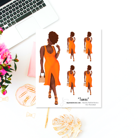Tamika - Diva Doll ONLY Stickers