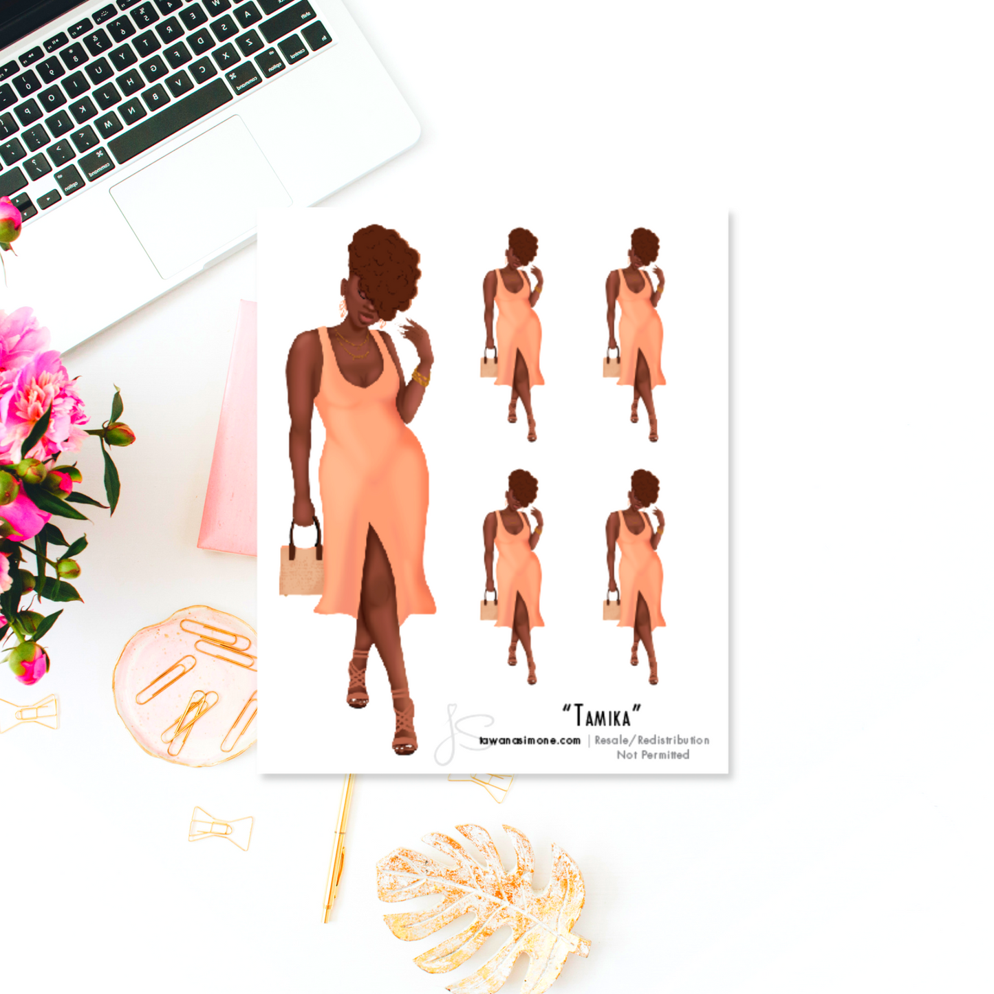 Tamika - Diva Doll ONLY Stickers