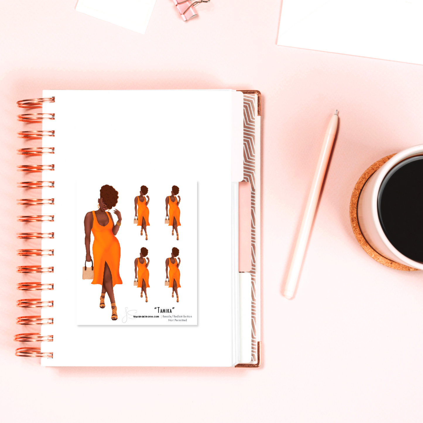 Tamika - Diva Doll ONLY Stickers