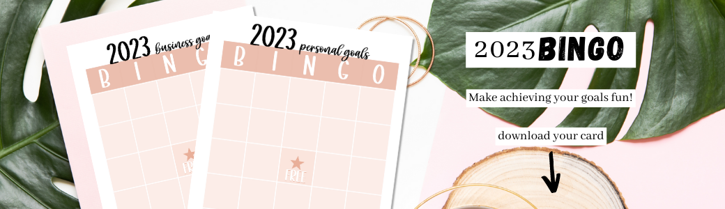 2023 Goals - Bingo Card