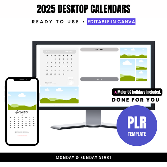 2025 Desktop & Mobile Template - PLR