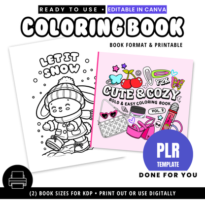 Coloring Book Template - PLR