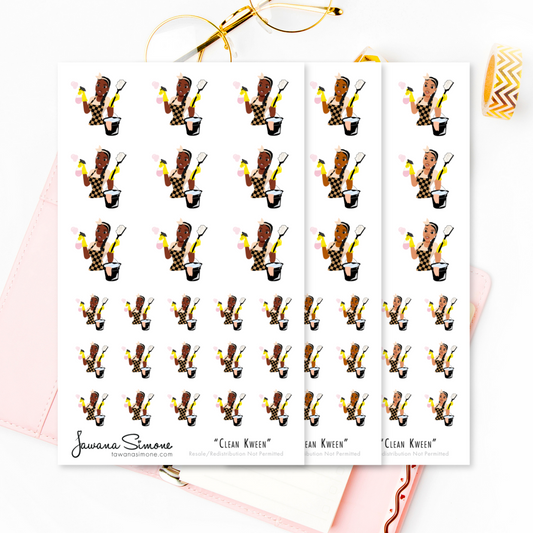 Clean Kween Planner Stickers