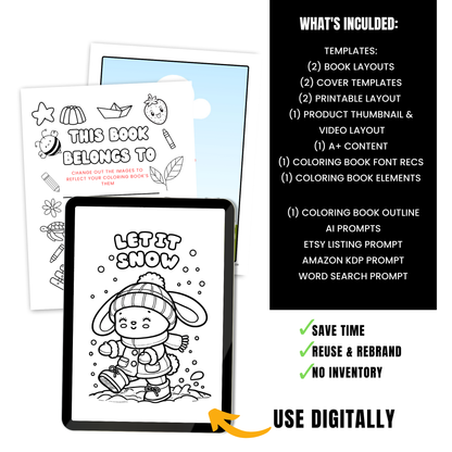 Coloring Book Template - PLR