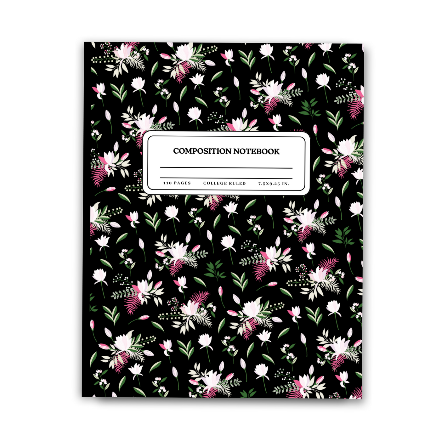 Composition notebook for school study notes, planning and documenting important events or tasks