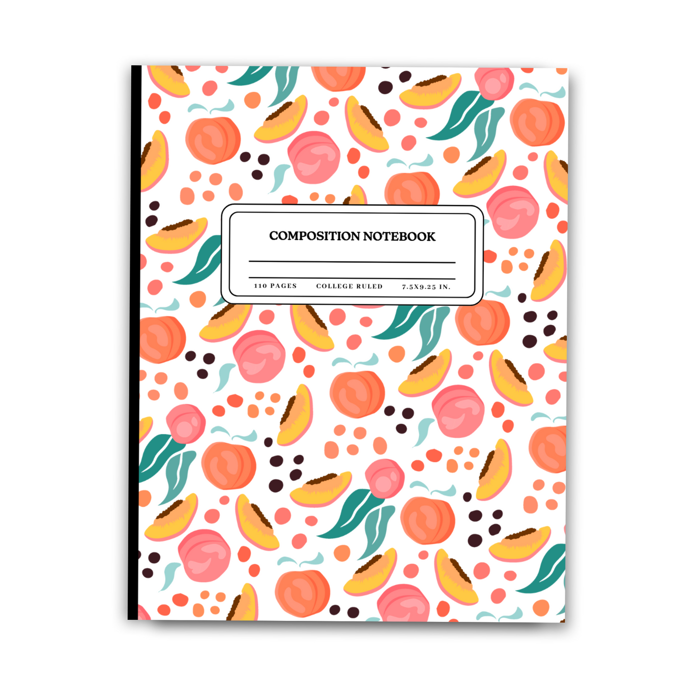 Composition notebook for school study notes, planning and documenting important events or tasks