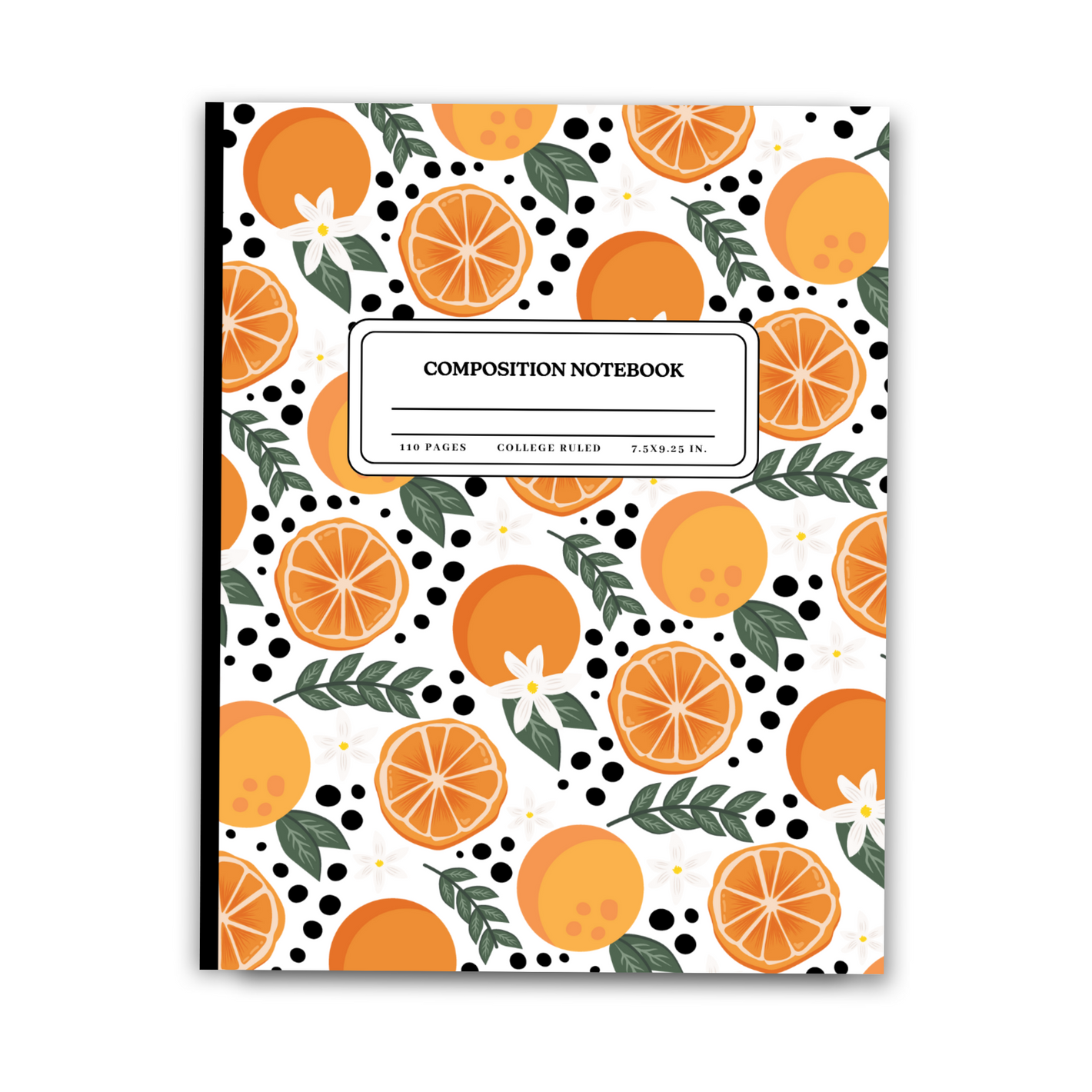 Composition notebook for school study notes, planning and documenting important events or tasks