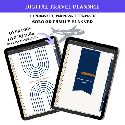 Digital Travel Planner Template - PLR