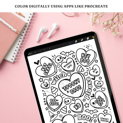 Cute & Creepy Halloween Coloring Pages