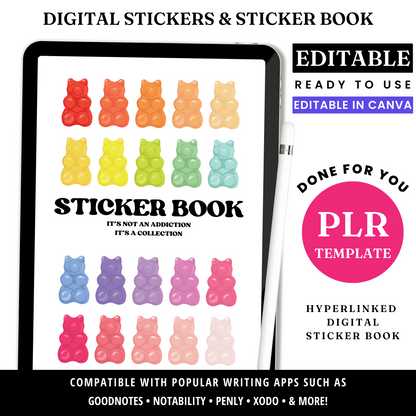 Digital Sticker Widget Template - PLR